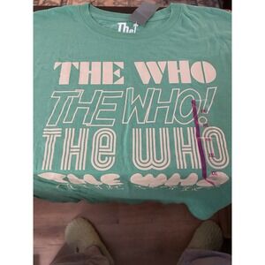 The Who‎ T-shirt Size XXL Emerald Green NWT